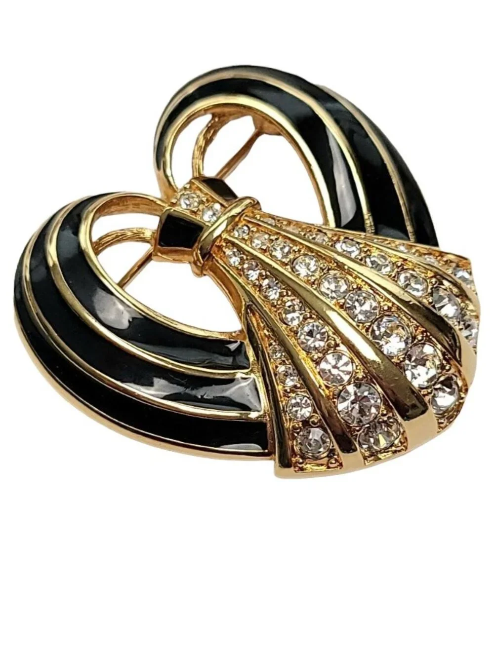 Swarovski black enamel